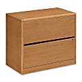 HON® 10700 36"W x 20"D Lateral 2-Drawer File Cabinet, Harvest Cherry 1 thumbnail image
