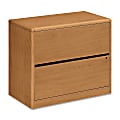 HON® 10700 36"W Lateral 2-Drawer File Cabinet, Harvest Cherry