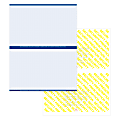 High Security Medicaid Compliant Laser RX Prescription Paper Stock – 2 Up On 8.5" x 11" Perforated Sheet, Blue, Pack Of 1,000 Sheets 1 thumbnail image