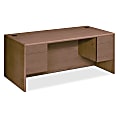 HON® 10700 72"W Prestigious Double-Pedestal Computer Desk, Cherry 1 thumbnail image