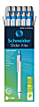 Schneider Slider Xite XB Retractable Ballpoint Pens, Extra-Bold Point, 1.4 mm, White Barrel, Red Ink, Pack Of 10 Pens