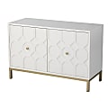 SEI Furniture Gramdlynn 2-Door 40"W Accent Cabinet, White 1 thumbnail image