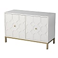 SEI Furniture Gramdlynn 2-Door 40"W Accent Cabinet, White