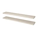 Bestar Universel 12W Set of 72W X 12D Floating Shelves in Natural Yellow Birch Natural Yellow Birch 12"Wx72"L 1 thumbnail image