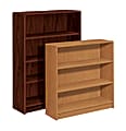 HON® Radius Edge Bookcase, 3 Shelves, Harvest