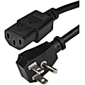 StarTech.com Flat NEMA 5-15P To C13 Computer Power Cord, 6'