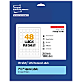 Avery® Ultra Duty® Permanent GHS Chemical Labels, 97197-WMU25, Square, 1" x 1", White, Pack Of 1,200 1 thumbnail image