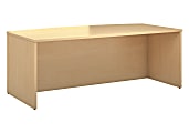 Bush Business Furniture 300 Series Bow Front Desk, 72"W, Natural Maple, Standard Delivery