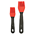 Starfrit® Silicone Basting Brushes, Red/Gray, Set Of 2 Brushes 1 thumbnail image