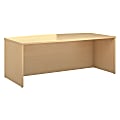 Bush Business Furniture 300 Series Bow Front Desk, 72"W, Natural Maple, Premium Installation