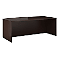 Bush Business Furniture 300 Series Bow Front Desk, 72"W, Mocha Cherry, Standard Delivery