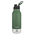 ASOBU Buddy 3-In-1 Water Bottle With Removable Dog Bowl & Food Compartment, 32 Oz, Basil Green