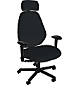 Sitmatic GoodFit Extra Large Scale Ergonomic Fabric High Wide Back Manager Chair, Black 1 thumbnail image
