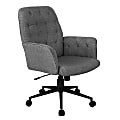 Techni Mobili Ergonomic Fabric Mid-Back Task Chair, Gray 1 thumbnail image