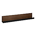 Kate and Laurel Ubbard Decorative Wall Shelf, 4-7/8”H x 30”W x 4”D, Walnut Brown/Black