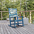 Flash Furniture Manchester All-Weather Rocking Chair, Blue 1 thumbnail image