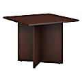 Bush Business Furniture 36"W Square Conference Table with Wood Base, Harvest Cherry, Premium Installation 1 thumbnail image