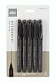 Office Depot® Brand Permanent Markers, Fine Point, 100% Recycled Plastic Barrel, Black Ink, Pack Of 5