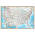Waypoint Geographic Contemporary Laminated Wall Map, 24" x 36", USA