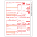 ComplyRight® 1099-DIV Tax Forms, 2-Up, Federal Copy A, Laser, 8-1/2" x 11", White, Pack Of 100 Forms