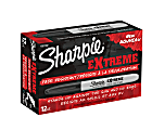 Sharpie® Extreme Permanent Markers, Fine Point, Black, Pack Of 12