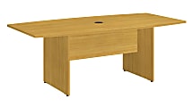 Bush Business Furniture Conference Table, Boat-Shaped, 72"D x 36"W, Modern Cherry