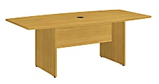 Bush Business Furniture Conference Table, Boat-Shaped, 72"D x 36"W, Modern Cherry