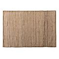 Baxton Studio Osage Handwoven Hemp Blend Area Rug, 5-1/4' x 7-1/2', Ivory/Natural 1 thumbnail image