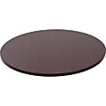 Lorell® Round Adjustable-Height Table Top, 35 1/2"W, Mahogany 1 thumbnail image