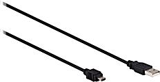 Ativa® Mini USB 2.0 Device Cable, 6', Black, 26861