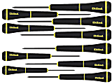 Eklind 10-Piece Screwdriver Set, Slotted/Phillips Tips, 1-4mm