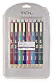 TUL® GL Series Retractable Gel Pens, Medium Point, 0.7 mm, Assorted Floral Barrel, Assorted Inks, Pack Of 8 Pens