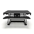 Essentials By OFM ESS-3011 Adjustable Desktop Riser With Keyboard Tray, Black