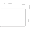 Teacher Created Resources® Double-Sided Premium Blank Dry-Erase Boards, 8-1/4" x 11-3/4", White, Pack Of 10 Boards