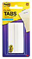 Post-it® Tabs, 3 in., 20 Tabs/On-the-Go Dispenser Solid, White 1 thumbnail image