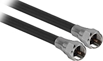 Ativa® RG6 Coaxial Cable, 6’, Black, 26894