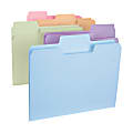 Smead® SuperTab® File Folders, Letter Size, 1/3 Cut, Assorted Colors, Pack Of 24