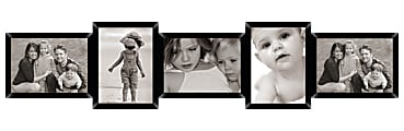 PTM Images Photo Frame, Collage, 37"H x 7/8"W x 8 1/8"D, Black 1 thumbnail image