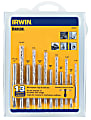 IRWIN High-Carbon Steel Tap and Drill Bit Set, 13 Piece