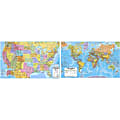 Kappa Map Laminated United States/World Advanced Political Rolled Map Set, 46" x 36" 1 thumbnail image