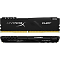 HyperX Fury 8GB DDR4 SDRAM Memory Module - For Desktop PC - 8 GB (2 x 4GB) - DDR4-2400/PC4-19200 DDR4 SDRAM - 2400 MHz - CL15 - 1.20 V - Unbuffered - 288-pin - DIMM - Lifetime Warranty 1 thumbnail image