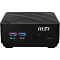 MSI Cubi N Cubi N JSL-070US Desktop Computer - Intel Celeron N4500 Dual-core (2 Core) 1.10 GHz - 4 GB RAM DDR4 SDRAM - 128 GB M.2 Serial ATA/600 SSD - Mini PC - Black - Intel Chip - Windows 11 Pro - Intel UHD Graphics DDR4 SDRAM - IEEE 802.11ax - 65 W