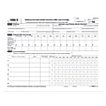 ComplyRight 1095-C Inkjet Employer-Provided Health Insurance Offer And Coverage Forms, Landscape IRS Copy, 8 1/2" x 11", Pack Of 100