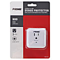 Prime 1-Outlet Wall Tap With 900-Joule Surge Protection And End Of Service Alarm, White, PB802105 1 thumbnail image