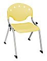 OFM Rico Student Stack Chair, 25"H x 18"D x 18"W, Lemon Yellow/Silver, Set Of 6 1 thumbnail image