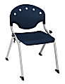 OFM Rico Student Stack Chair, 25"H x 18"D x 18"W, Navy/Silver, Set Of 6 1 thumbnail image