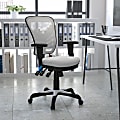 Flash Furniture Ergonomic Mesh Mid-Back Swivel Task Chair, White/Black