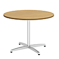 Bush Business Furniture Conference Table Kit, Round, Metal X Base, 42"W, Modern Cherry, Standard Delivery