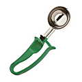 Zeroll #12 Stainless-Steel Disher, 2.67 Oz, Silver/Green