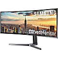 Samsung C43J890DKN 43.4" Curved Screen LED LCD Monitor - 32:10 - Gray - 3840 x 1200 - 16.7 Million Colors - 300 Nit Typical, 300 Nit Minimum - 5 ms GTG - HDMI - DisplayPort